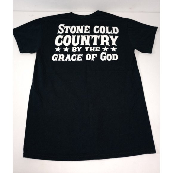 Brantley Gilbert Nation T-Shirt Size S Stone Cold Country by the Grace of God - Picture 2 of 6